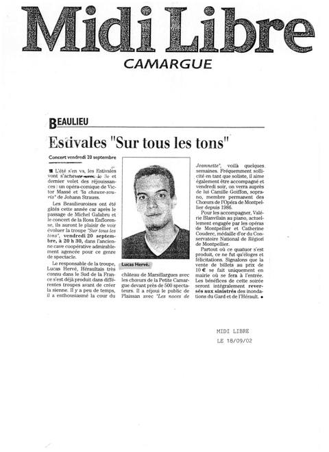 Concert Sur tous les tons aux Estivales de Beaulieu