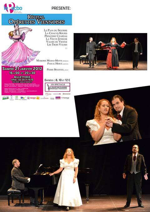 Affiche du récital d'opérettes viennoises au PACBO d'Orchies